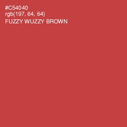 #C54040 - Fuzzy Wuzzy Brown Color Image